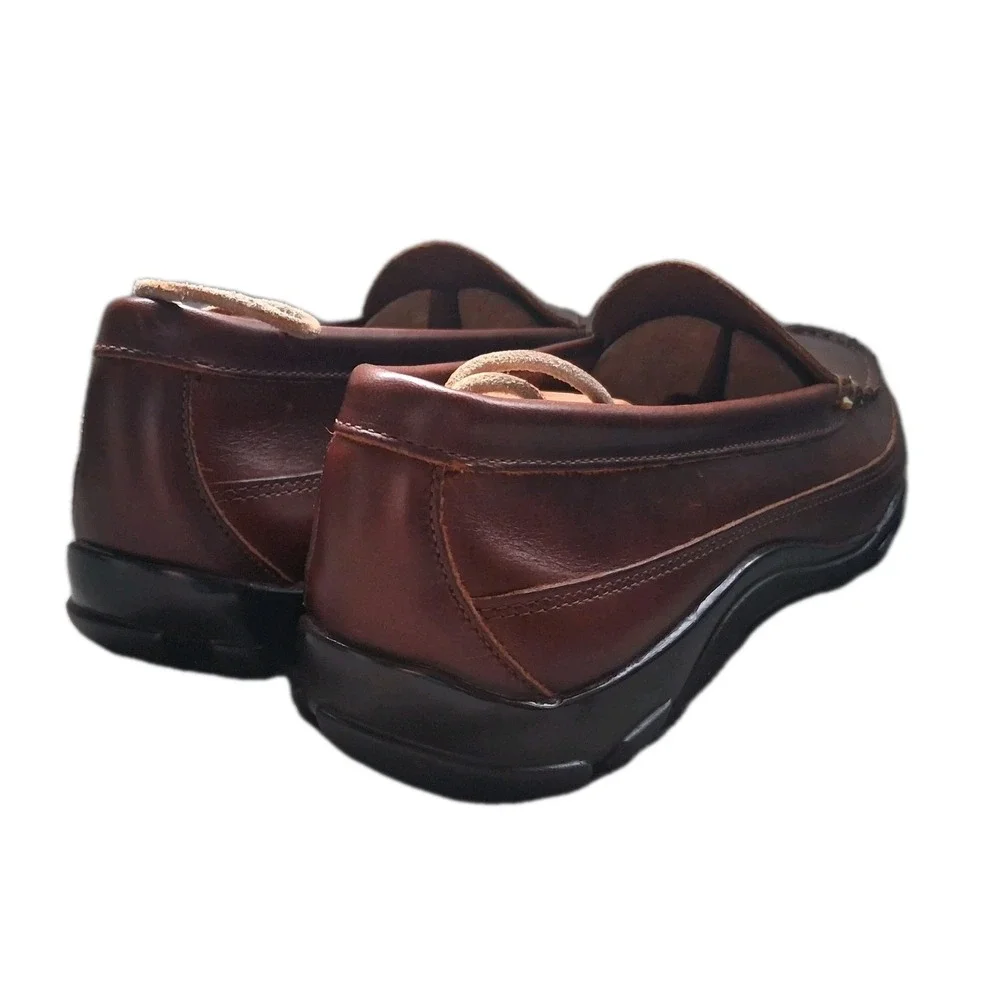Allen Edmonds Port Washington Boulder Mens 12 D Hand Made Leather Loafers, Brown
